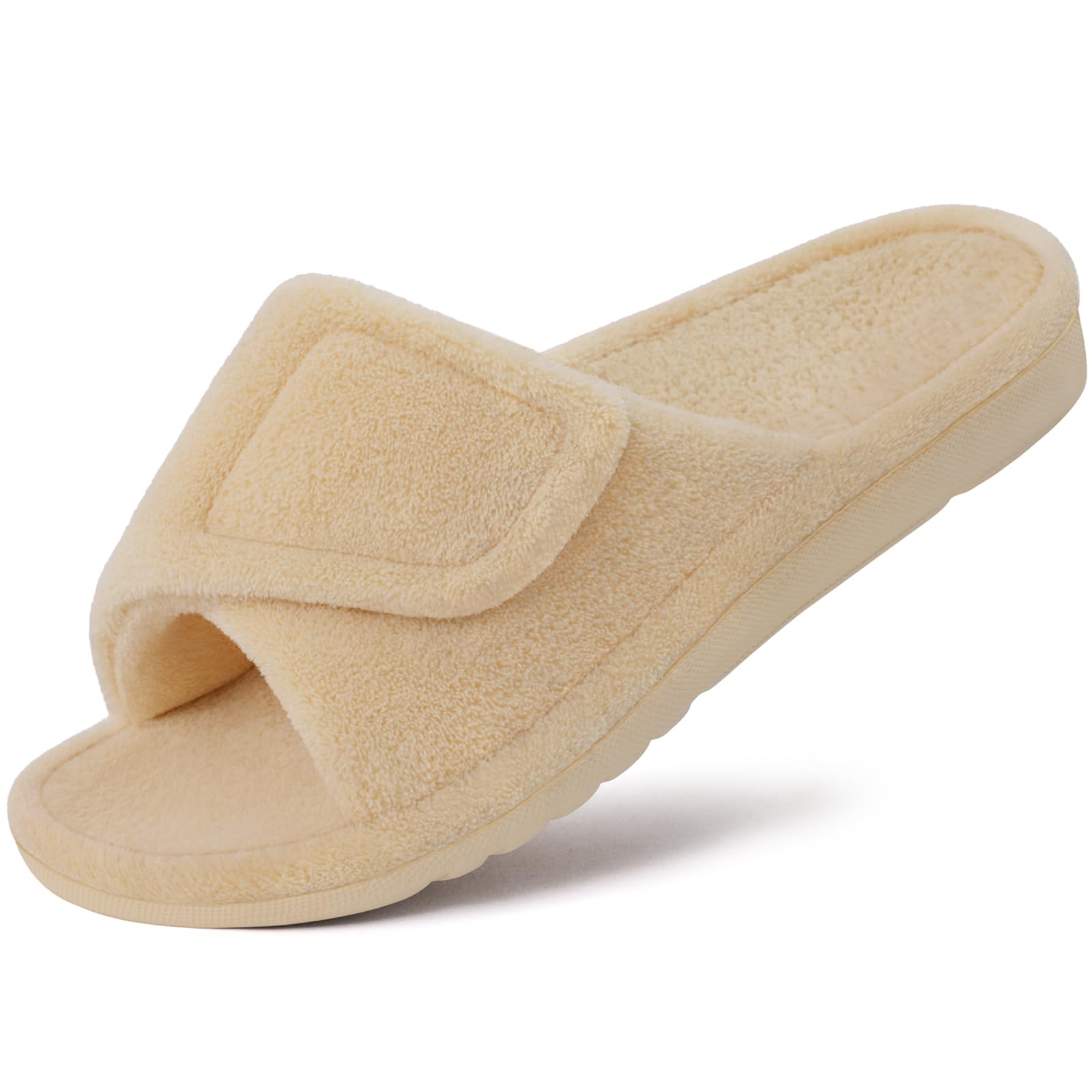 Popcorn - Pantufas Ajustáveis Smile Popcorn para Mulheres,