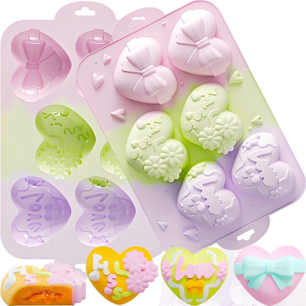 Gummy Candy - Moldes de silicone de coração para