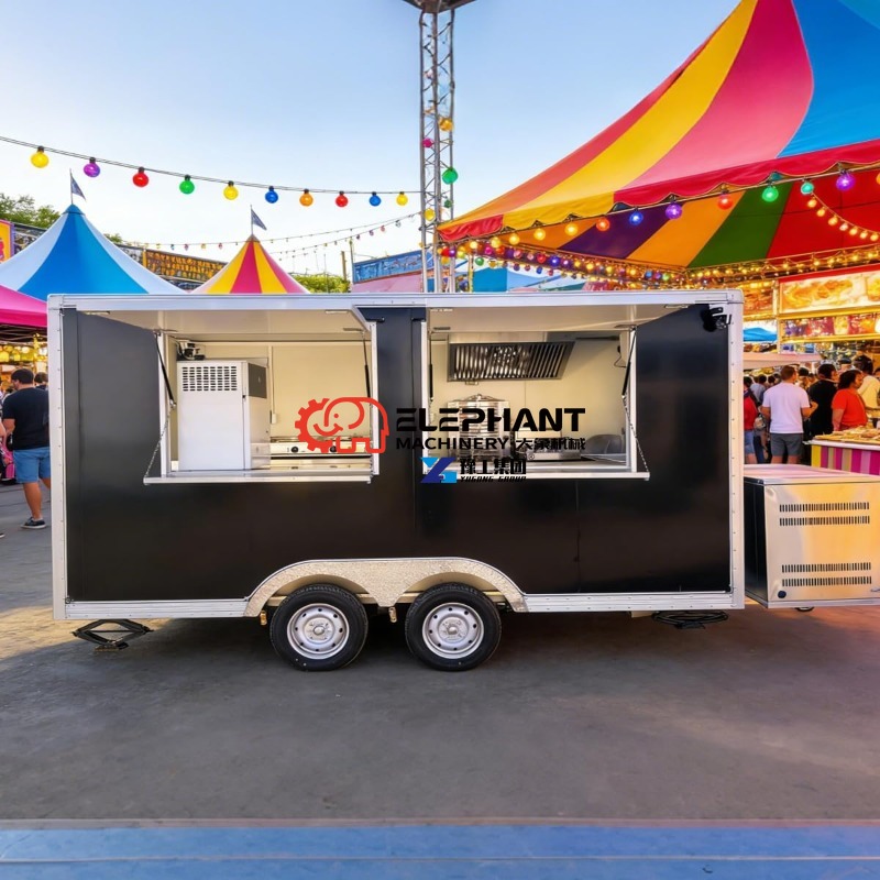 Food Snacks Catering - Trailer de Comida Móvel Multifuncional em