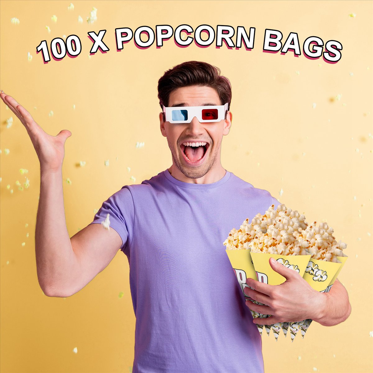 [Promoções] 100X Sacos de Pape - Popcorn avaliação e preço