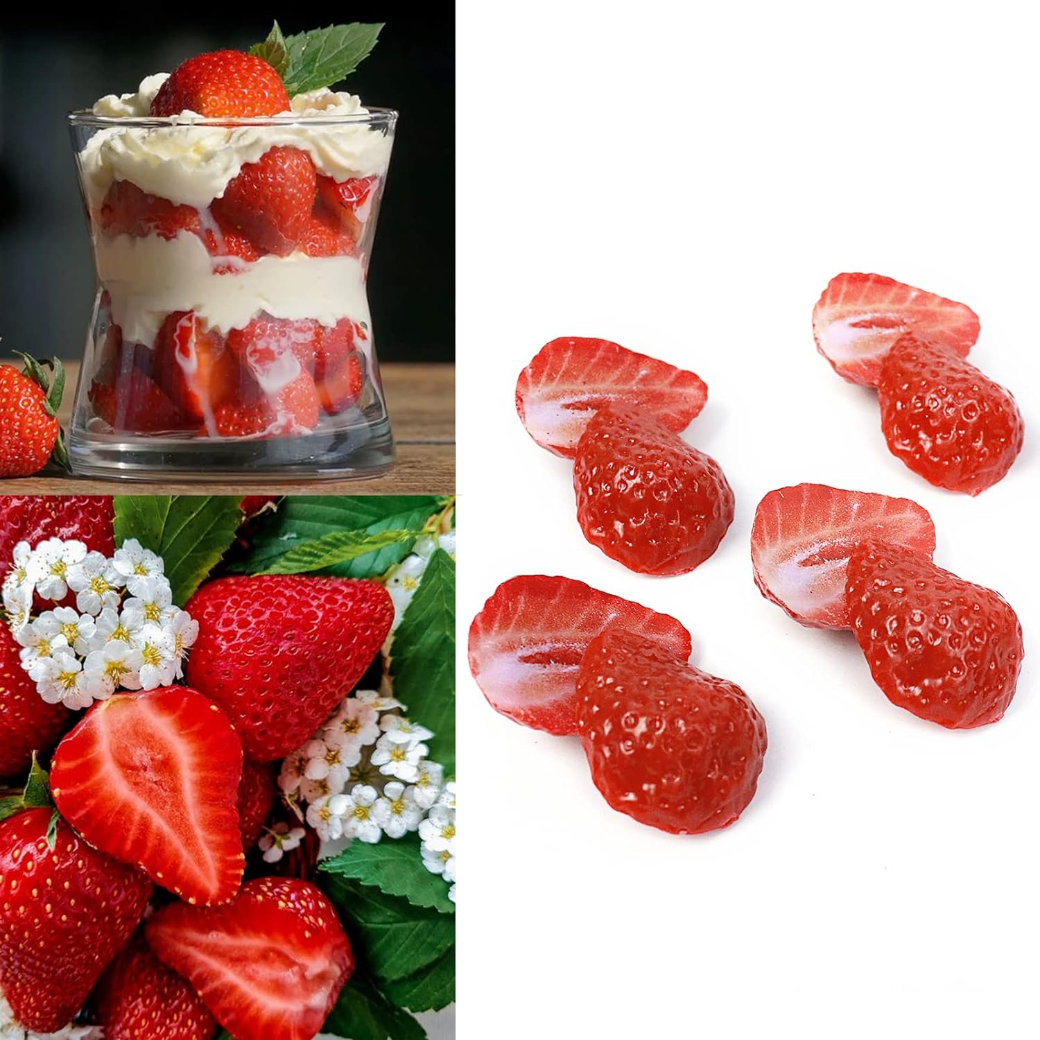 Pétalas de morango artificiais - Chocolate Snack avaliação e preço