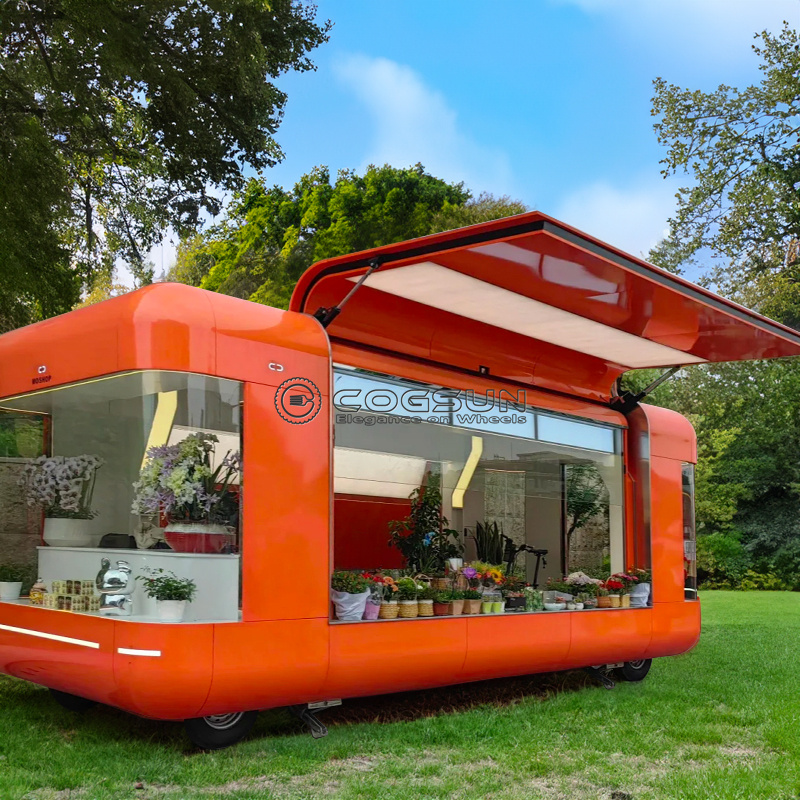 Trailer de comida móvel de rua - Food Snacks Catering avaliação e preço